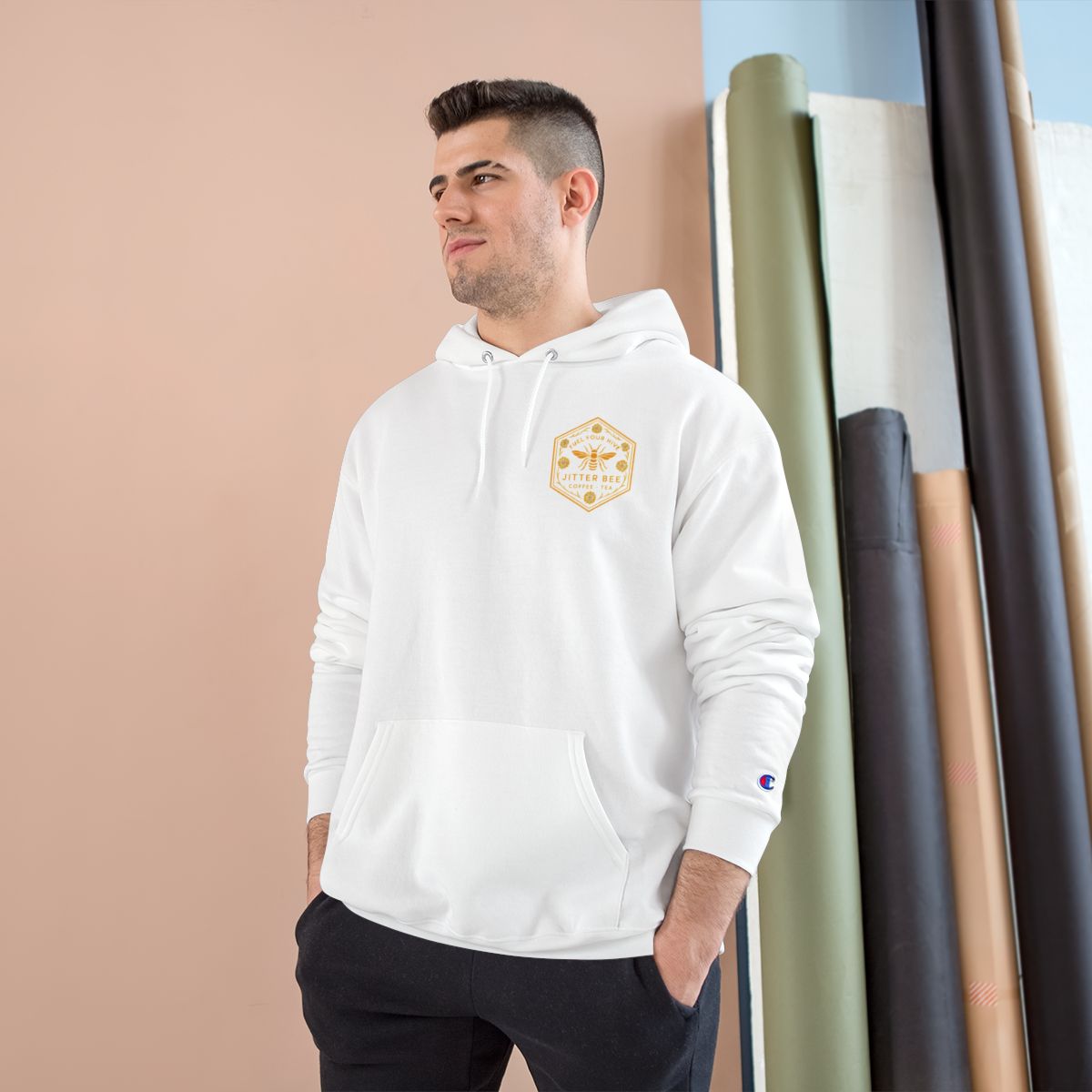 Jitter Bee Hoodie White